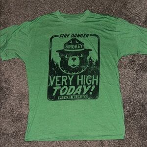 Vibrant Green Short Sleeve Tees with Bold Black Prints